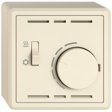 AP-Raumthermostat EDIZIO.liv SNAPFIX mit Schalter Heizen/Kühlen 230VAC 50Hz crema