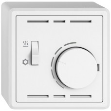 AP-Raumthermostat EDIZIO.liv SNAPFIX m.Schalter Heizen/Kühlen 230VAC 50Hz weiss GX