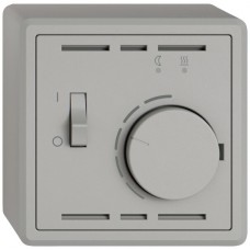 AP-Raumthermostat EDIZIO.liv SNAPFIX mit Temperaturbegr.f.Bodenheizungen hellgrau