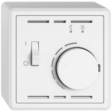 AP-Raumthermostat EDIZIO.liv SNAPFIX mit Temperaturbegr.f.Bodenheizungen weiss GX