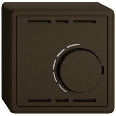 AP-Raumthermostat EDIZIO.liv SNAPFIX ohne Schalter 24VAC/DC 50Hz braun (umbra) GX 54 A