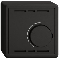 AP-Raumthermostat EDIZIO.liv SNAPFIX ohne Schalter 24VAC/DC 50Hz schwarz