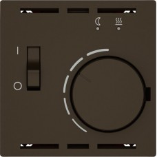 Raumthermostat EDIZIO.liv SNAPFIX für elektrische Bodenheizungen braun