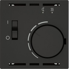 Raumthermostat EDIZIO.liv SNAPFIX für elektrische Bodenheizungen schwarz