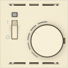 Raumthermostat EDIZIO.liv SNAPFIX mit Schalter 230VAC 50Hz crema