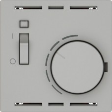 Raumthermostat EDIZIO.liv SNAPFIX mit Schalter 230VAC 50Hz hellgrau