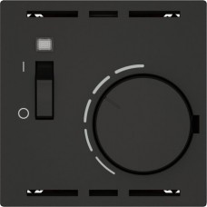 Raumthermostat EDIZIO.liv SNAPFIX mit Schalter 230VAC 50Hz schwarz G A