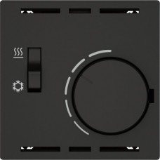 Raumthermostat EDIZIO.liv SNAPFIX mit Schalter Heizen/Kühlen 230VAC 50Hz schwarz