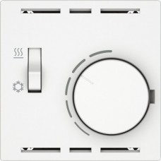 Raumthermostat EDIZIO.liv SNAPFIX mit Schalter Heizen/Kühlen 230VAC 50Hz weiss