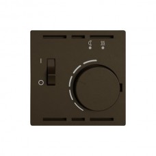 Raumthermostat EDIZIO.liv SNAPFIX mit Temperaturbegrenzung für Bodenheizungen braun (umbra) G A