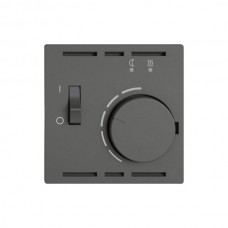 Raumthermostat EDIZIO.liv SNAPFIX mit Temperaturbegrenzung für Bodenheizungen dunkelgrau G A