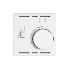 Raumthermostat EDIZIO.liv SNAPFIX mit Temperaturbegrenzung für Bodenheizungen weiss