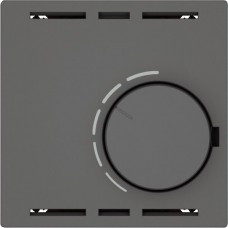 Raumthermostat EDIZIO.liv SNAPFIX ohne Schalter 24VAC/DC 50Hz dunkelgrau