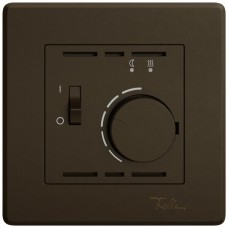 UP-Raumthermostat EDIZIO.liv SNAPFIX für elektrische Bodenheizungen braun GMI A