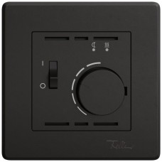 UP-Raumthermostat EDIZIO.liv SNAPFIX für elektrische Bodenheizungen schwarz