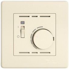 UP-Raumthermostat EDIZIO.liv SNAPFIX mit Schalter 230VAC 50Hz crema GMI A