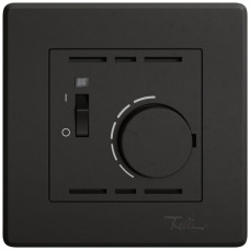 UP-Raumthermostat EDIZIO.liv SNAPFIX mit Schalter 230VAC 50Hz schwarz
