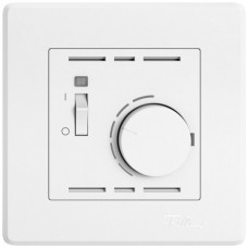 UP-Raumthermostat EDIZIO.liv SNAPFIX mit Schalter 230VAC 50Hz weiss
