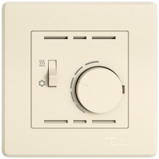 UP-Raumthermostat EDIZIO.liv SNAPFIX mit Schalter Heizen/Kühlen 230VAC 50Hz crema