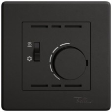 UP-Raumthermostat EDIZIO.liv SNAPFIX mit Schalter Heizen/Kühlen 230VAC 50Hz schwarz