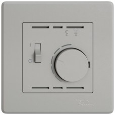 UP-Raumthermostat EDIZIO.liv SNAPFIX mit Temperaturbegrenzung für Bodenheizungen hellgrau