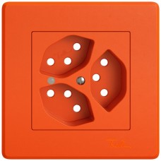 UP-Montageset EDIZIO.liv SNAPFIX für 3xT13 mit Frontlinse orange