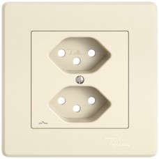 UP-Montageset EDIZIO.liv SNAPFIX für 2xT13 getrennt crema