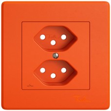 UP-Montageset EDIZIO.liv SNAPFIX für 2xT13 getrennt orange