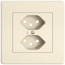 UP-Montageset EDIZIO.liv SNAPFIX für 2xT13 mit Frontlinse crema