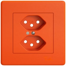 UP-Montageset EDIZIO.liv SNAPFIX für 2xT13 mit Frontlinse orange