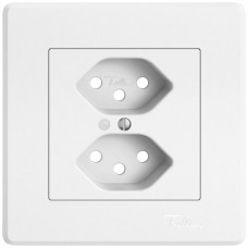 UP-Montageset EDIZIO.liv SNAPFIX für 2xT13 mit Frontlinse weiss