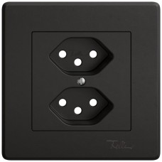 UP-Montageset EDIZIO.liv SNAPFIX für 2xT13 schwarz