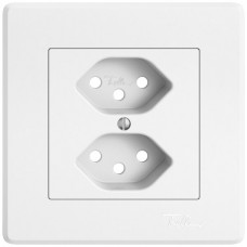 UP-Montageset EDIZIO.liv SNAPFIX für 2xT13 weiss