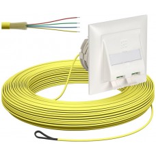 AGRO FTTH UP-Kit, 4 Fasern, 2xLC-DX, 2.3mm, 30m, gelb,Dca spleissfertig vorkonf. GE