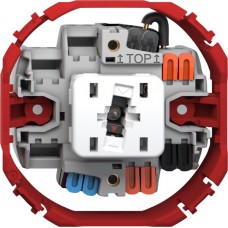 Leuchtdruckschalter Feller SNAPFIX® 3/1L Seitenlinse KS rot BAE