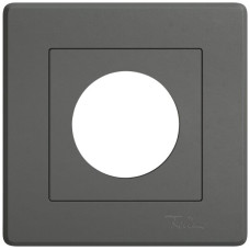 UP-Abdeckset EDIZIO.liv SNAPFIX Thermostat 96x96x7mm dunkelgrau IP20