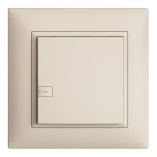 UP-Universaltaster 1x1T Schraubklemme EDIZIOdue crema mit LED UP-Universaltaster 1x1T Schraubklemme EDIZIOdue crema mit LED