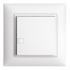 UP-Universaltaster 1x1T Steckklemme EDIZIOdue weiss ohne LED