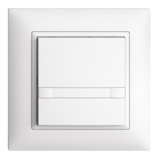 UP-Universaltaster 1x2T Schraubklemme EDIZIOdue weiss mit Papiereinlage