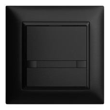 UP-Universaltaster 1x2T Steckkl EDIZIOdue schwarz mit Papiereinlage
