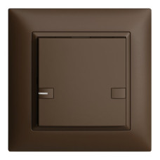 UP-Universaltaster 1x2T Steckklemme EDIZIOdue coffee mit LED