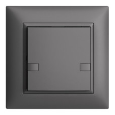 UP-Universaltaster 1x2T Steckklemme EDIZIOdue dunkelgrau ohne LED