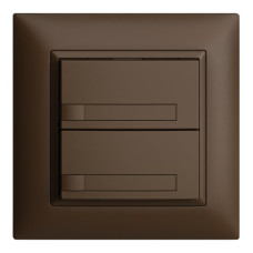 UP-Universaltaster 2x1T Schraubklemme EDIZIOdue coffee mit Papiereinlage