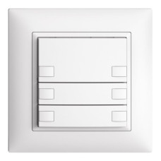 UP-Universaltaster 6x1T Schraubklemme EDIZIOdue weiss ohne LED