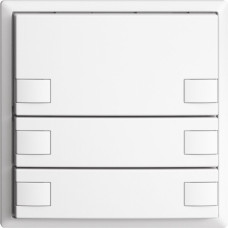 UP-Universaltaster 6x1T Schraubklemme EDIZIOdue weiss ohne LED