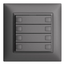 UP-Universaltaster 8x1T EDIZIOdue dunkelgrau ohne LED