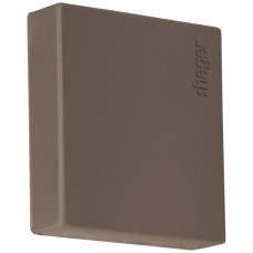 Endplatte Hager tehalit.LF 25x25mm braun IP30