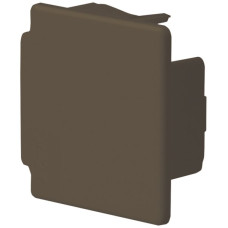 Endplatte Hager tehalit.LF 30x30mm braun IP30