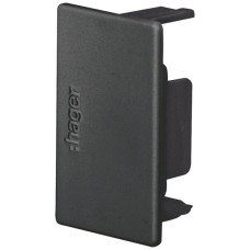 Endplatte Hager tehalit.LF 45x30mm schwarz IP30