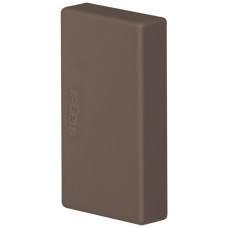 Endplatte Hager tehalit.LF/LFF 33x20mm braun IP30